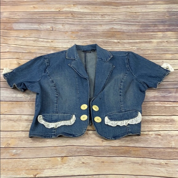 a.n.a Jackets & Coats Xl Cottagecore Jean Jacket By Ana Poshmark